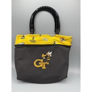 Georgia Tech Yellow Jackets Handbag Purse Black Yellow GT Tote Bag